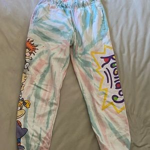 Nickelodeon, medium, tie dye Rugrats sweatpants